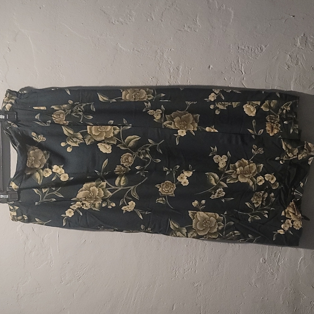 VINTAGE  floral print women's skirt